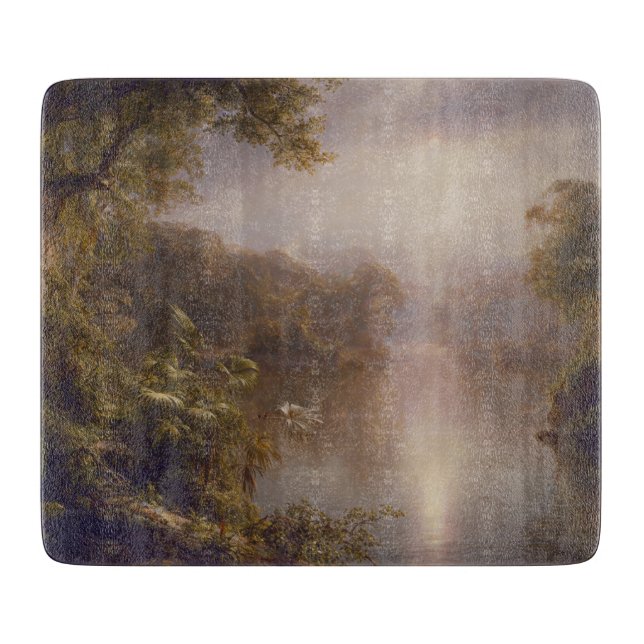 Der Fluss des Lichts (Morgen in den Tropen) Schneidebrett (Vorderseite)