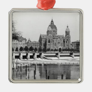 Der Fluss Isar in München, c.1910 Ornament Aus Metall
