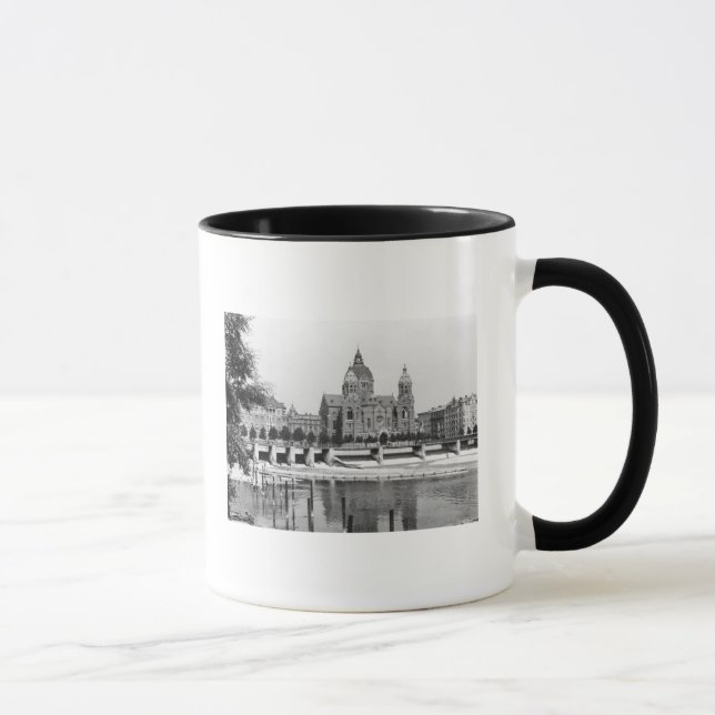 Der Fluss Isar in München, c.1910 Tasse (Rechts)