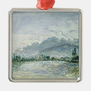 Der Fluss Isere in Grenoble, 1877 Ornament Aus Metall
