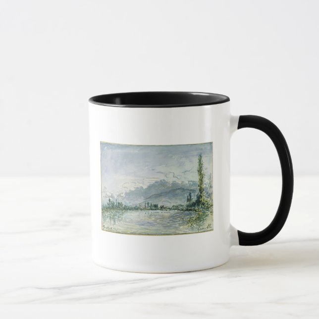 Der Fluss Isere in Grenoble, 1877 Tasse (Rechts)
