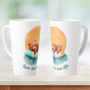 Der Fluss Life Bär   Niedliche Latte Tasse