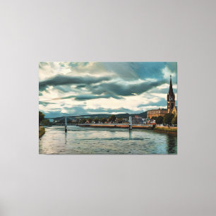 Der Fluss Ness, Inverness Leinwanddruck