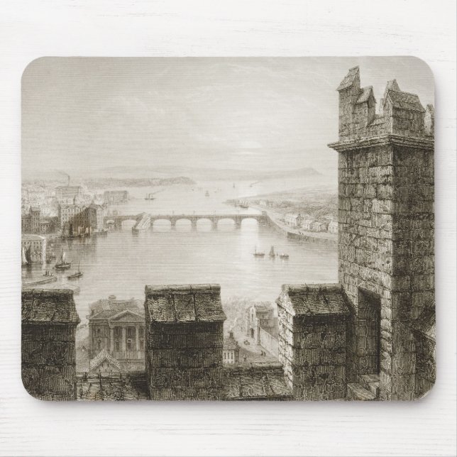Der Fluss Shannon und Limerick Mousepad (Vorne)