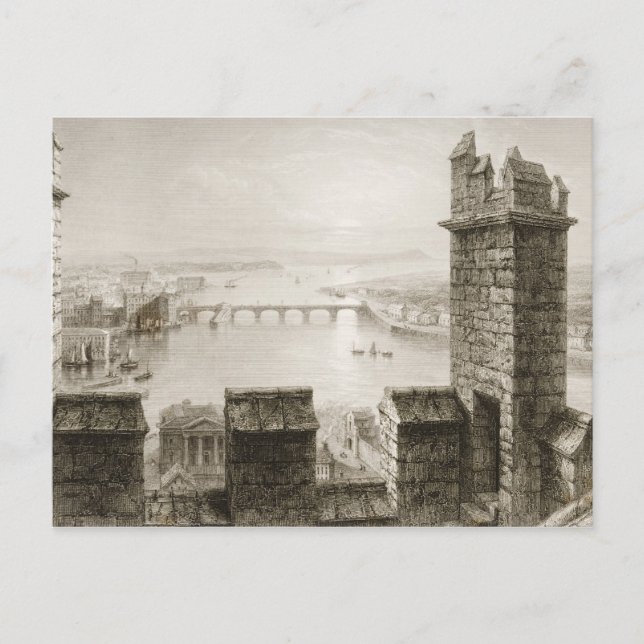 Der Fluss Shannon und Limerick Postkarte (Vorderseite)