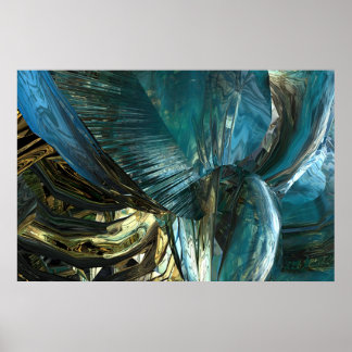 Der Fluss von Gold Poster