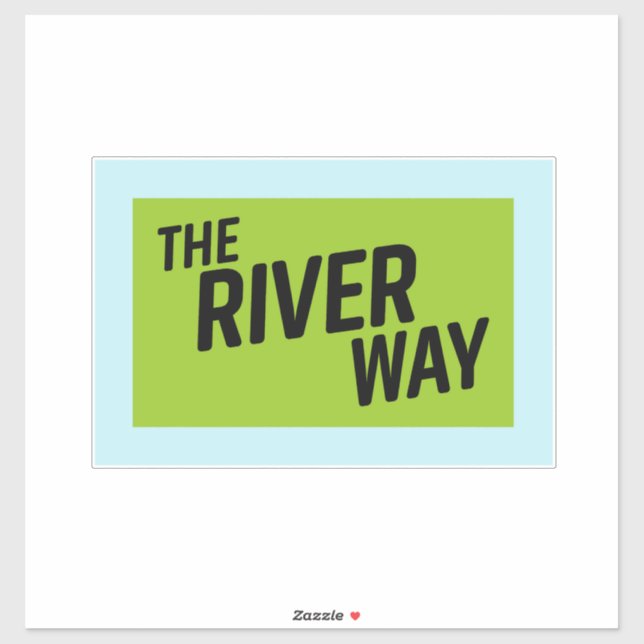 Der Fluss Weg Aufkleber (Blatt)