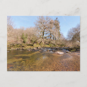 Der Fluss West Dart mit einem pulsierenden Spring Feiertagspostkarte