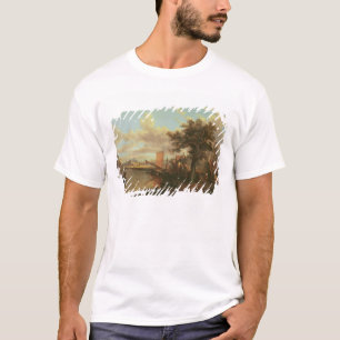 Der Fluss Yare mit einer entfernten Ansicht von T-Shirt