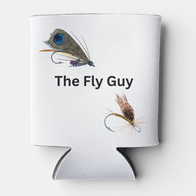 Der Fly-Typ. Fischfang, Fischer, Sportler Dosenkühler (Vorderseite)