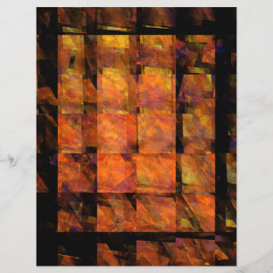 Der Flyer der Abstrakten Kunst an der Wall