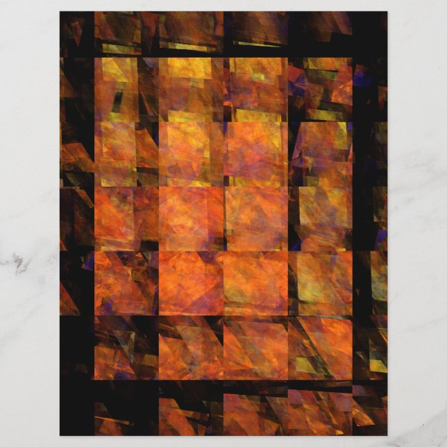 Der Flyer der Abstrakten Kunst an der Wall (Vorne)