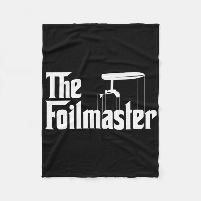 Der Foilmaster - Lustiges E-foil Foilboard Surfen  Fleecedecke (Vorderseite)