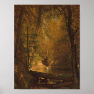 Der Forellenpool (1870) - Worthington Whittredge Poster