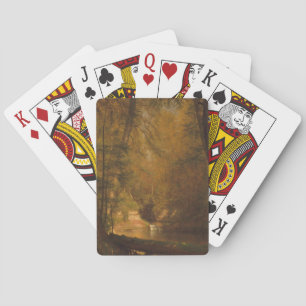 Der Forellenteich (1870) Kunstwerk - Spielkarten