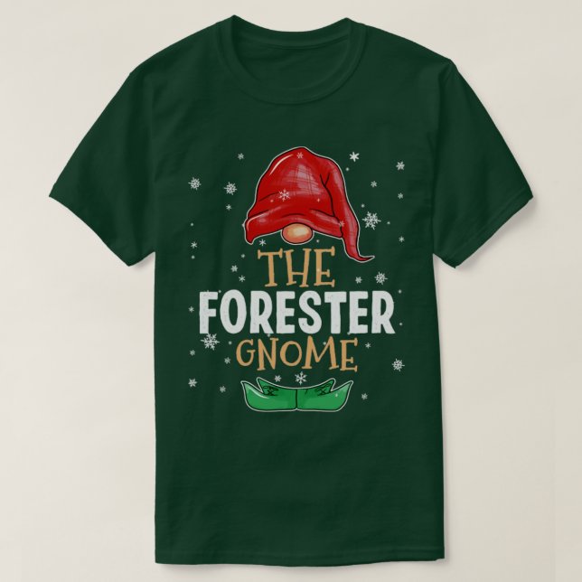 Der Forster Gnome Familie passt Weihnachten Outfi T-Shirt (Design vorne)