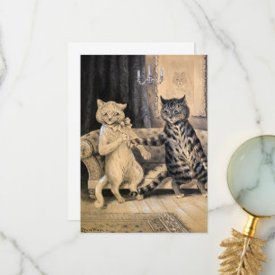 Der Fortschritt von Louis Wain Dankeskarte