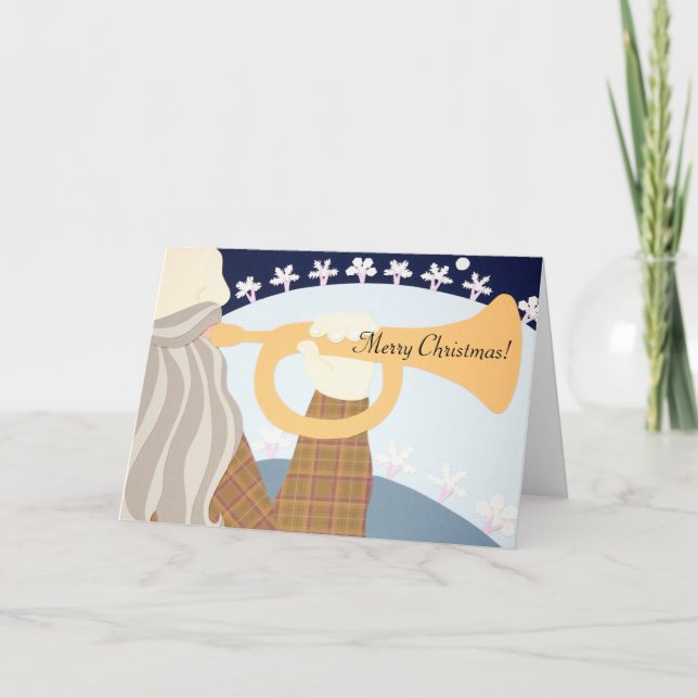 Der Fox, frohe Weihnachten! Feiertagskarte (Vorderseite)