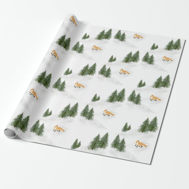 Der Fox Geschenkpapier (Ungerollt)