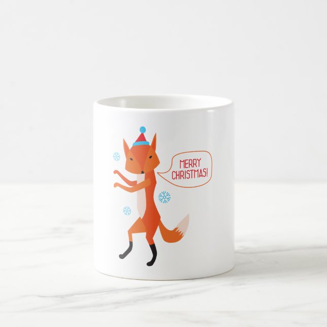 Der Fox sagt frohe Weihnachten! Tasse (Mittel)