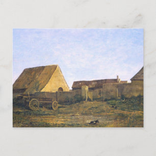 Der französische Bauernhof von Charles-François Da Postkarte