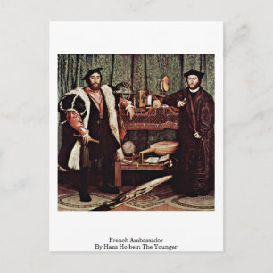 Der französische Botschafter von Hans Holbein ist  Postkarte