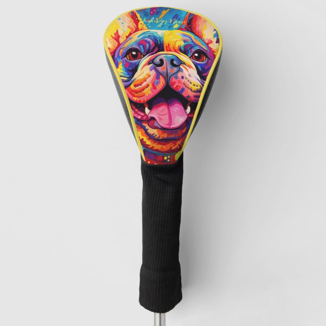 Der französische Bulldog-Hund 2001 - Zetton Ziana Golf Headcover (Vorderseite)