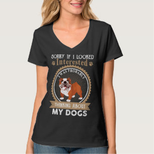 Der französische Bulldog tut mir leid, wenn ich In T-Shirt