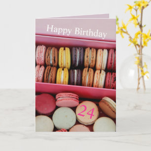 Der französische Macaron zum Geburtstag Karte