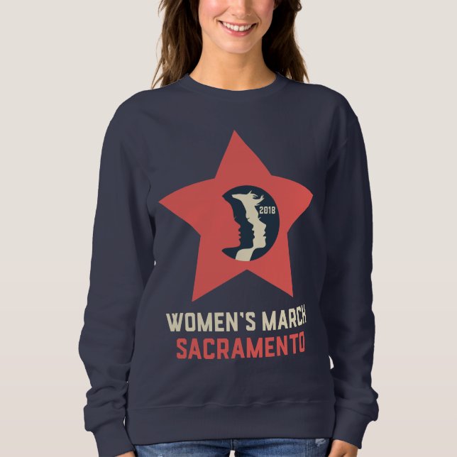 Der Frauen UnisexCrewneck Strickjacke der Sweatshirt (Vorderseite)