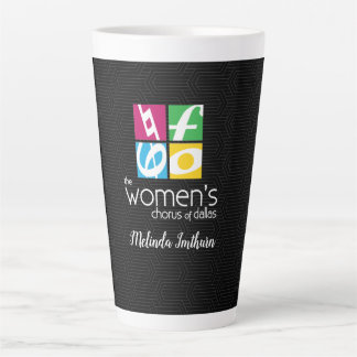 Der Frauenchor von Dallas Logo Milchtasse
