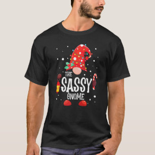 Der freche Gnom passende familien Weihnachts Gnom T-Shirt