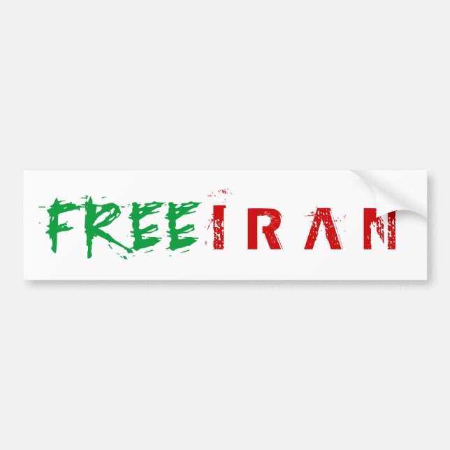DER FREIE IRAN AUTOAUFKLEBER (Vorne)