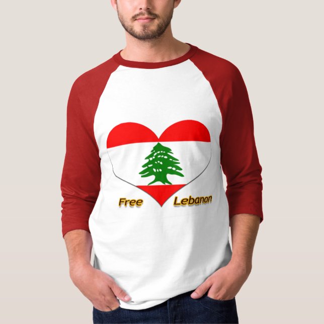 Der freie Libanon T-Shirt (Vorderseite)