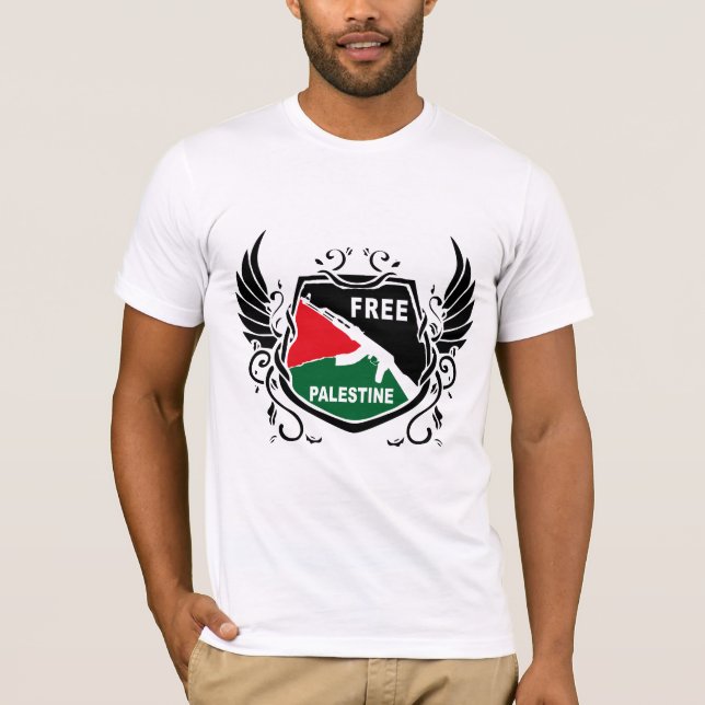 Der freie Palästinenserschild T-Shirt (Vorderseite)
