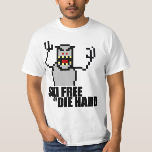 Der freie Ski oder die stark T-Shirt