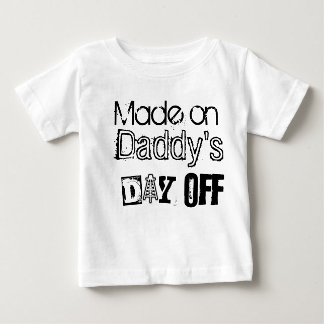 Der freie Tag des Vatis Baby T-shirt (Vorderseite)
