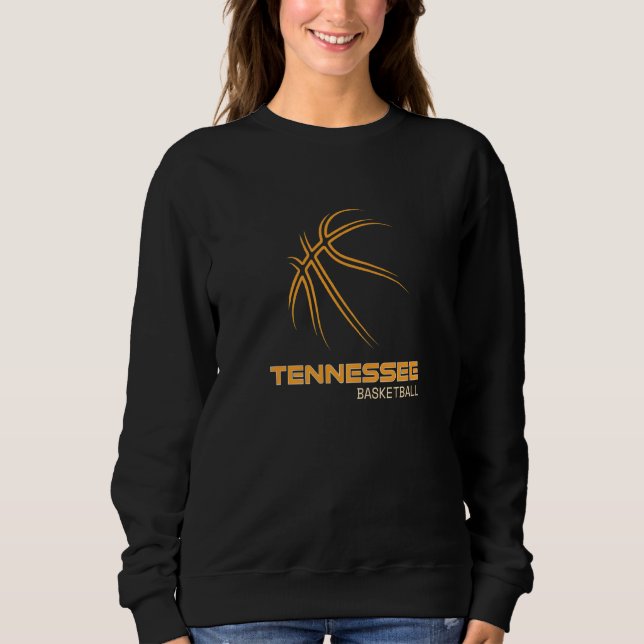 Der Freiwillige Staat Sportfan Tennessee Basketbal Sweatshirt (Vorderseite)