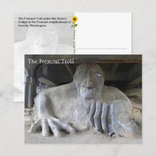 Der Fremont-Troll, Seattle, WA - Postkarte