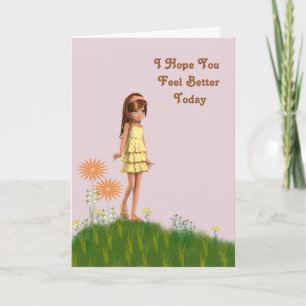 Der Freund des Kindes bekommt eine gute Karte mit 