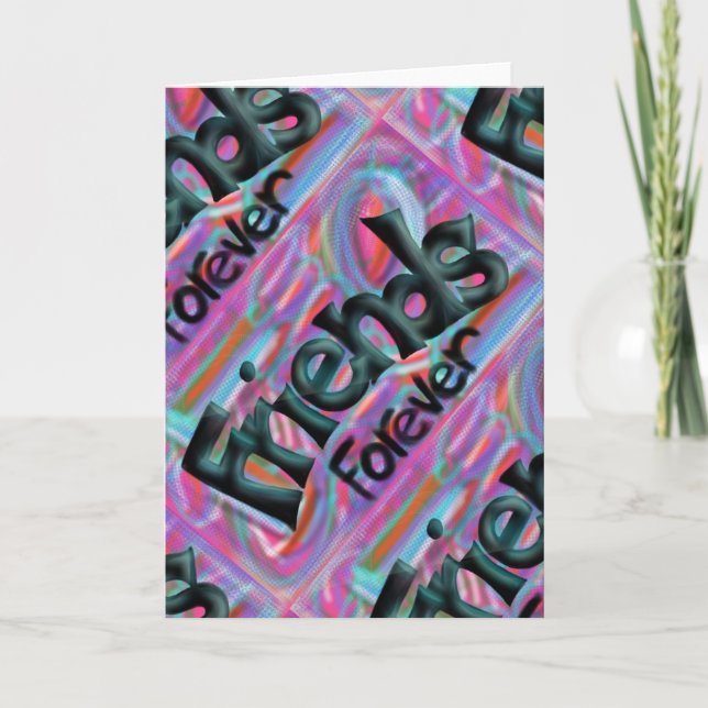 Der Freunde Grußkarte für immer Karte (Vorderseite)