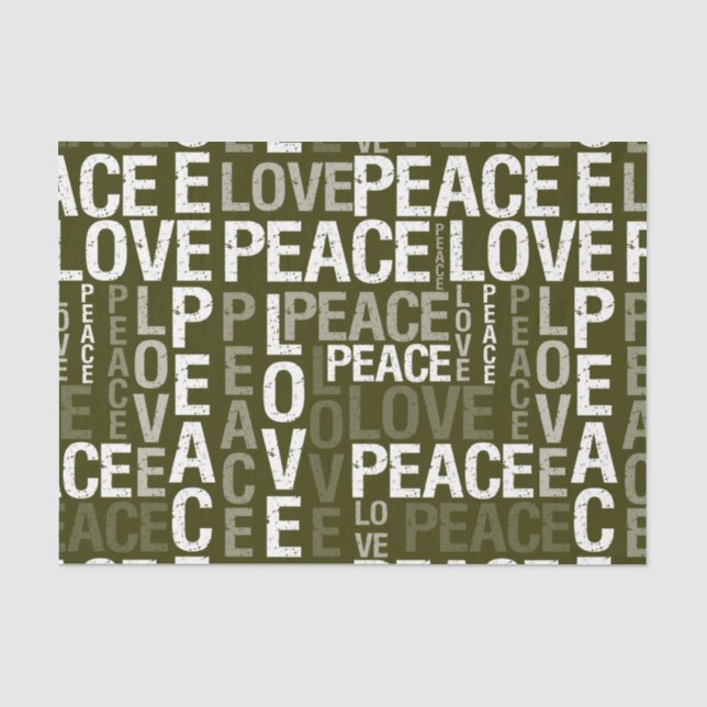 Der Frieden und die Liebe Seidenpapier (Vorderseite)