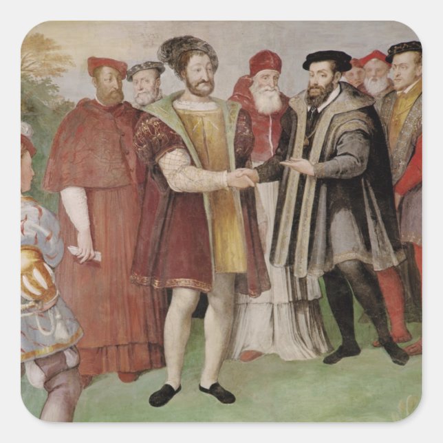 Der Frieden von Nizza Quadratischer Aufkleber (Vorderseite)
