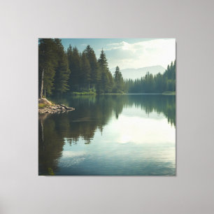 Der Friedliche See Leinwanddruck