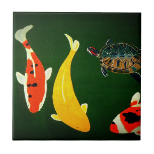 Der friedliche Teich Fliese