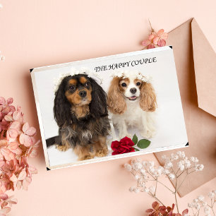 Der frisch Vermählte Cavalier King Charles Spaniel Karte