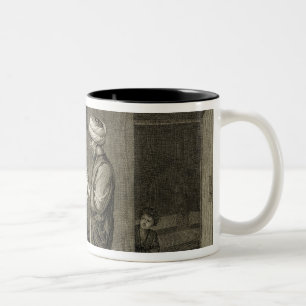 Der Friseur, den Künsten von des Volumen-II und Zweifarbige Tasse