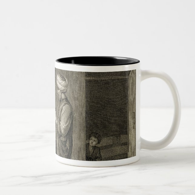 Der Friseur, den Künsten von des Volumen-II und Zweifarbige Tasse (Rechts)