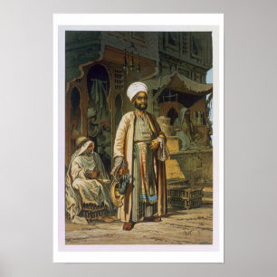 Der Friseur, "von der Andenken von Kairo", 1862 Poster