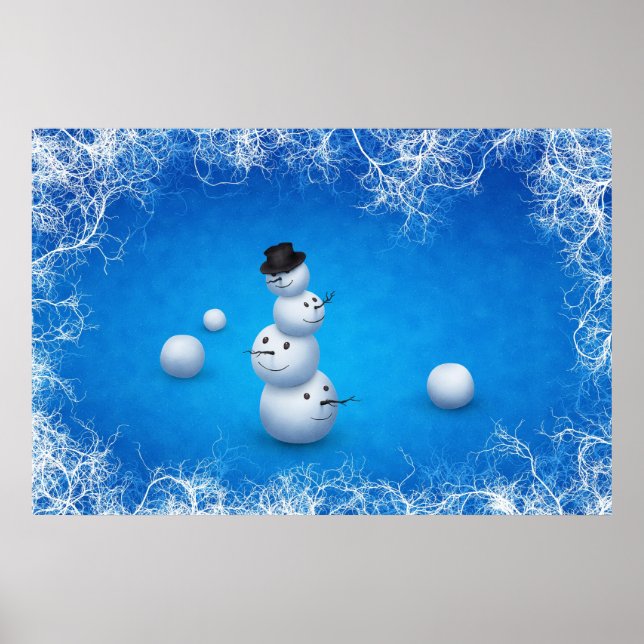 Der frohe Snowman Poster (Vorne)